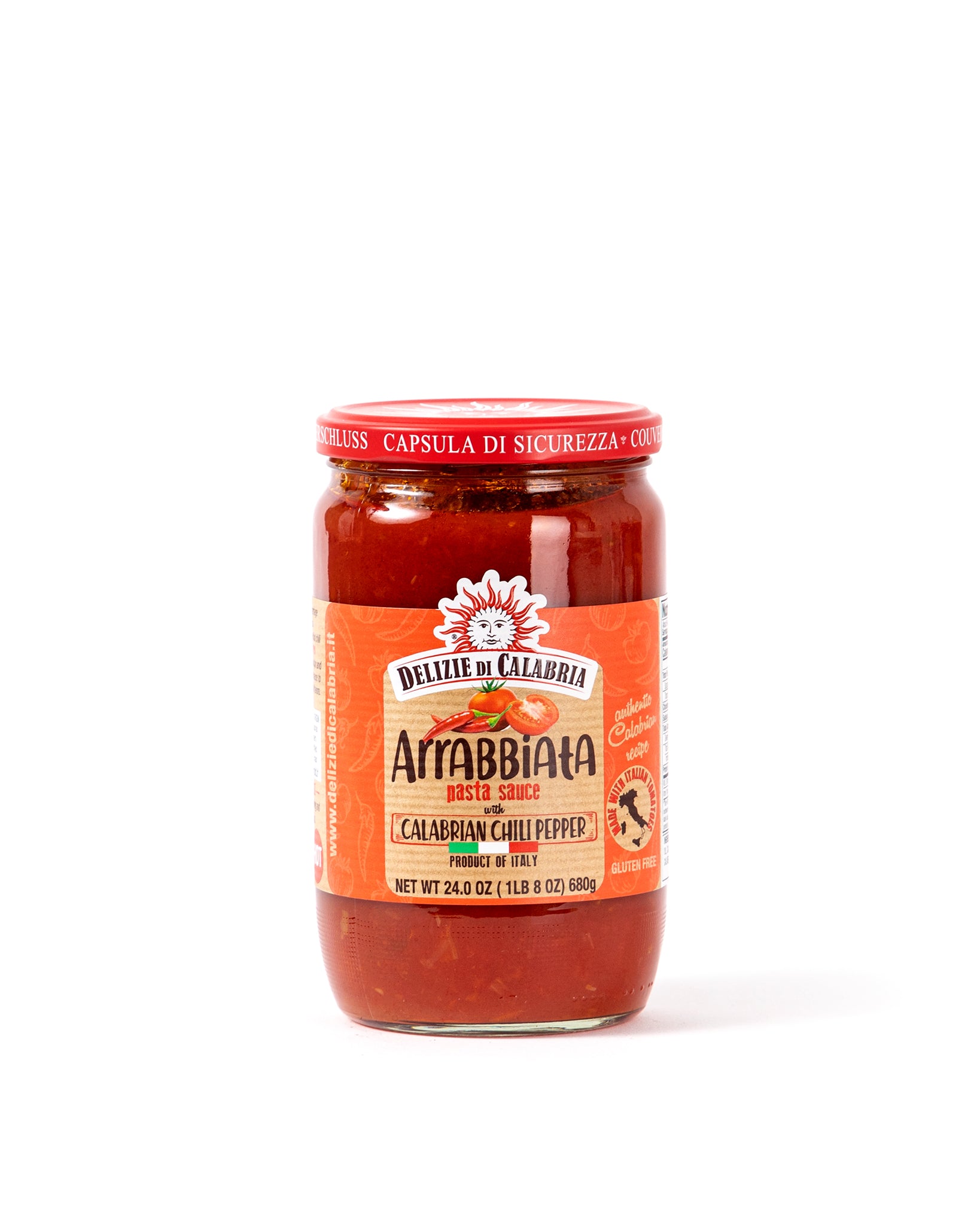 Arrabbiata Sauce 24 oz - Delizie di Calabria