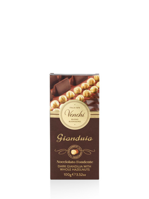 Dark Gianduia with Hazelnuts Bar 3.52 Oz