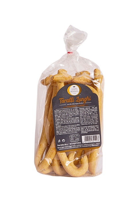 Long Taralli Handmade Classic Flavor 10.58 Oz